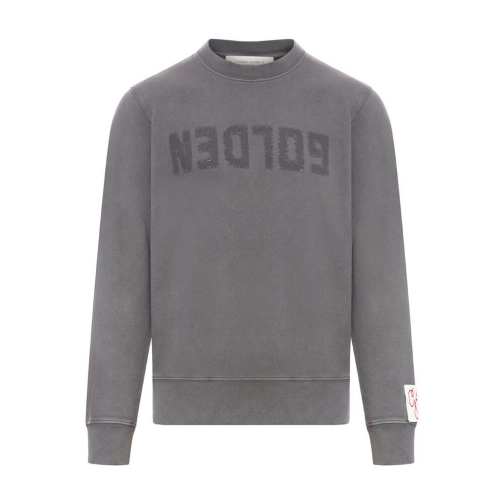 Golden Goose Deluxe Brand Men Crew Neck Sweatshirt With Logo